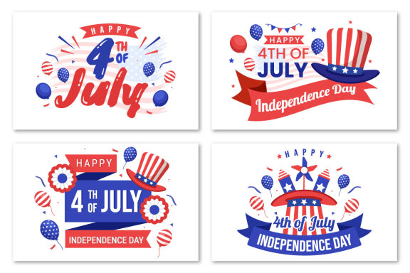 4th of July Independence Day USA Illustration
