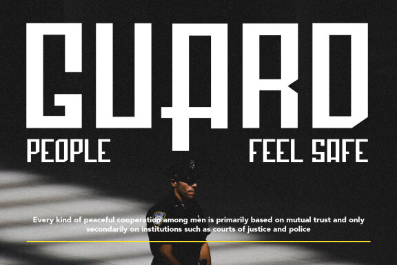 Policia Sans Serif Display Font