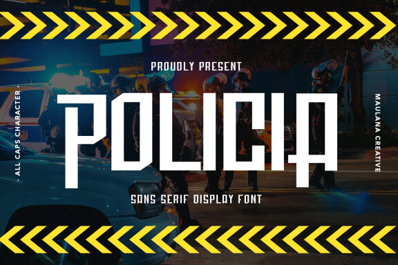 Policia Sans Serif Display Font