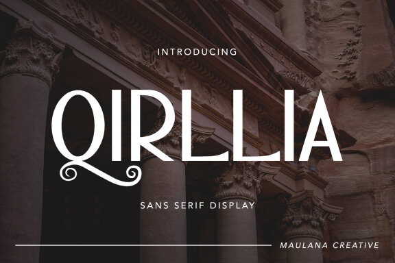 Qirllia Sans Serif Display Font