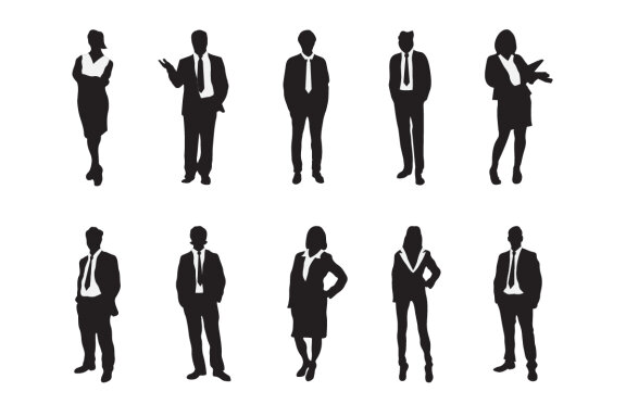 Business people silhouette