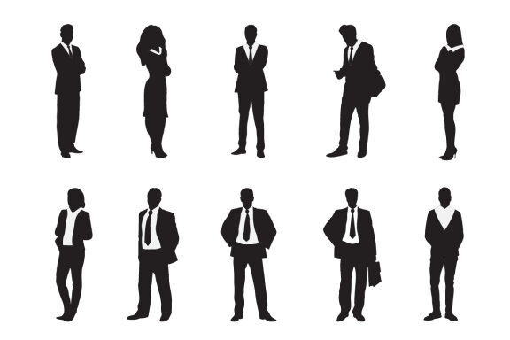 Business people silhouette