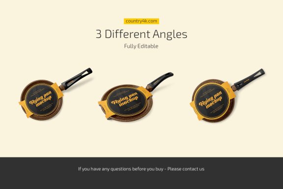 Frying Pan Mockup Set