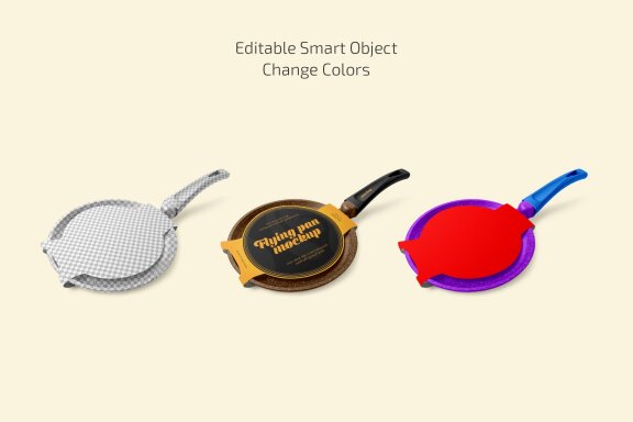 Frying Pan Mockup Set
