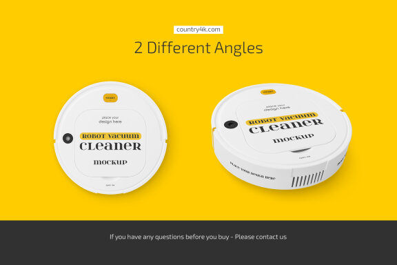 Robot Vacuum Cleaner Mockup Set