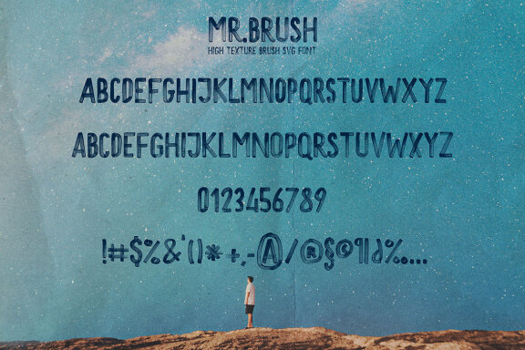 MrBrush Svg & Brush Font