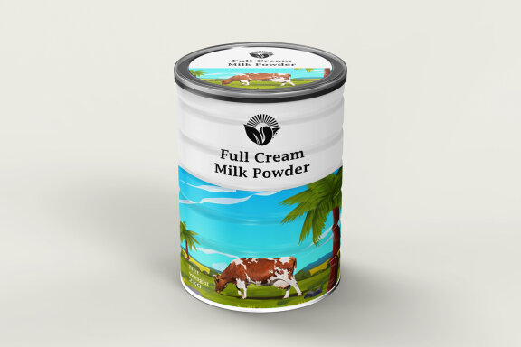 Realistic Metal Food Container Jar or Tin Can PSD Mockup Template for showcasing your Product