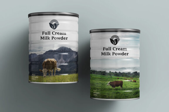 Realistic Metal Food Container Jar or Tin Can PSD Mockup Template for showcasing your Product