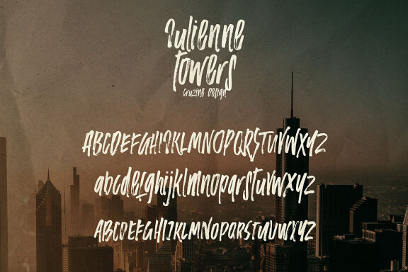 Julienne Towers Brush & SVG Font