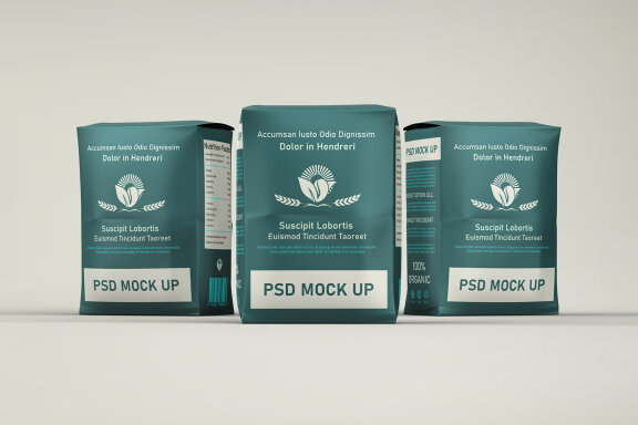 Flour Bag Packaging Mockup