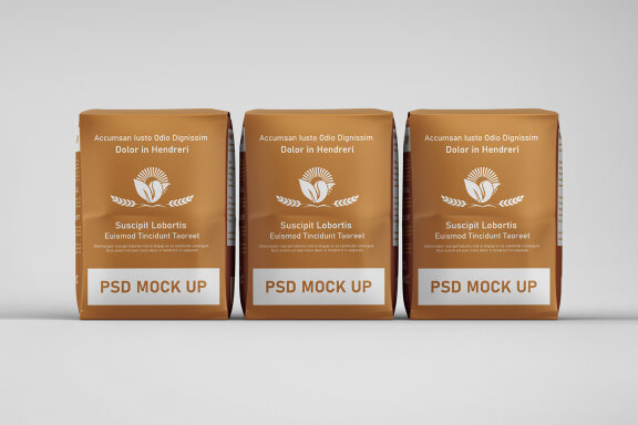 Flour Bag Packaging Mockup