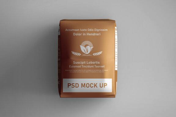 Flour Bag Packaging Mockup