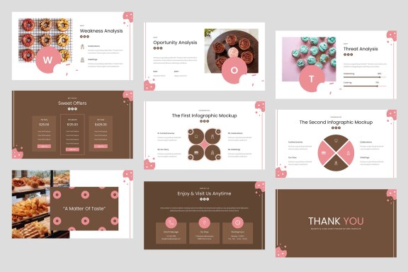 Oatkies - Bakery & Cake Shop PowerPoint Template