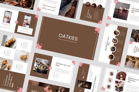 Oatkies - Bakery & Cake Shop PowerPoint Template