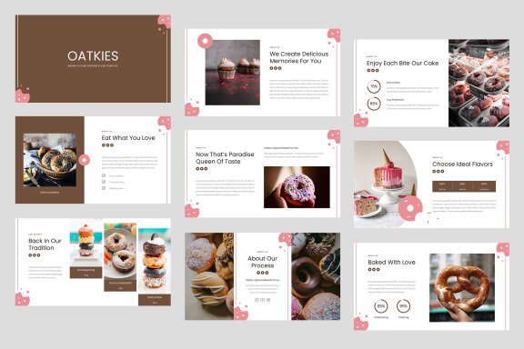Oatkies - Bakery & Cake Shop PowerPoint Template