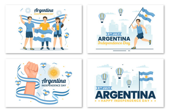 15 Happy Argentina Independence Day Illustration
