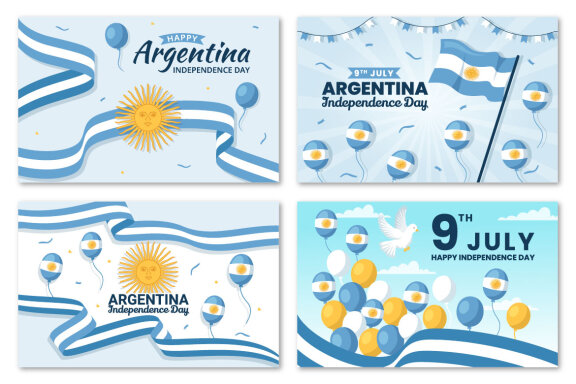 15 Happy Argentina Independence Day Illustration