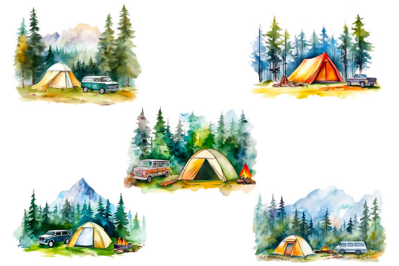Camping Sublimation Bundle | Camping PNG