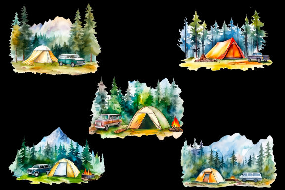Camping Sublimation Bundle | Camping PNG