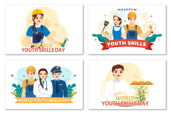 11 World Youth Skills Day Illustration