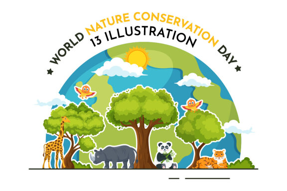 13 World Nature Conservation Day Illustration