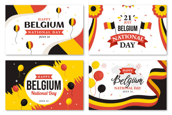 18 Happy Belgium Independence Day Illustration