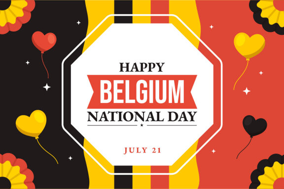 18 Happy Belgium Independence Day Illustration