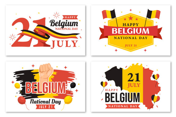 18 Happy Belgium Independence Day Illustration
