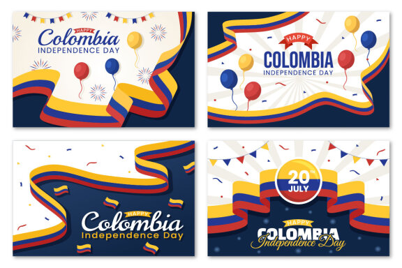 16 Colombia Independence Day Illustration