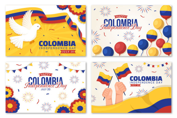 16 Colombia Independence Day Illustration