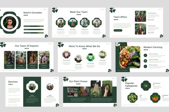Cropling Organic Farm & Agriculture Google Slides Template