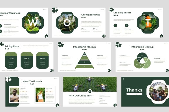 Cropling Organic Farm & Agriculture Google Slides Template