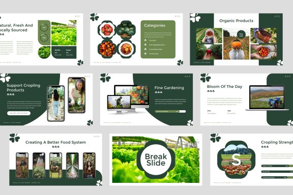 Cropling Organic Farm & Agriculture Google Slides Template