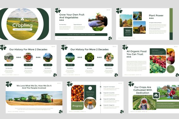 Cropling Organic Farm & Agriculture Google Slides Template