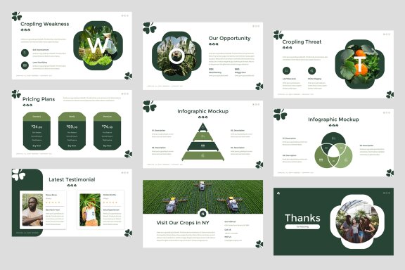 Cropling Organic Farm & Agriculture PowerPoint Template