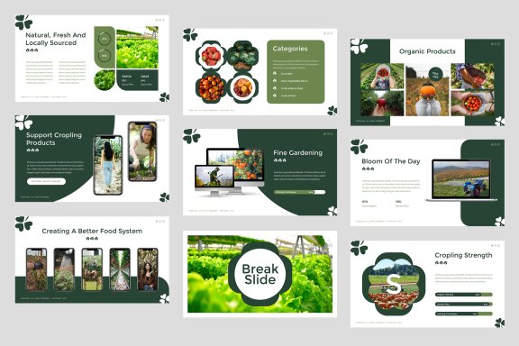 Cropling Organic Farm & Agriculture PowerPoint Template