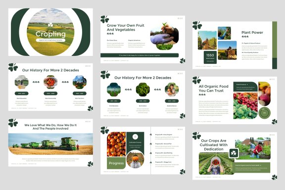 Cropling Organic Farm & Agriculture PowerPoint Template
