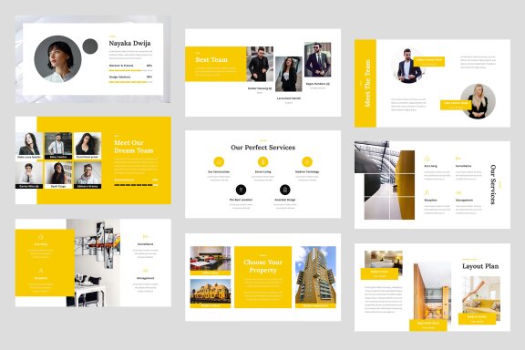 Hostate Single Property & Apartment PowerPoint Template