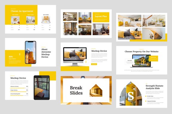 Hostate Single Property & Apartment PowerPoint Template