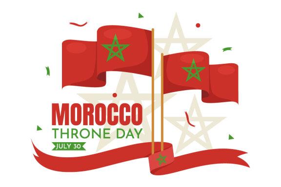 10 Happy Morocco Throne Day Illustration