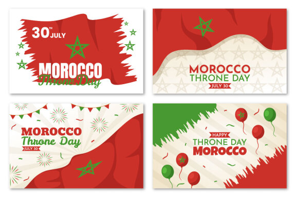 10 Happy Morocco Throne Day Illustration