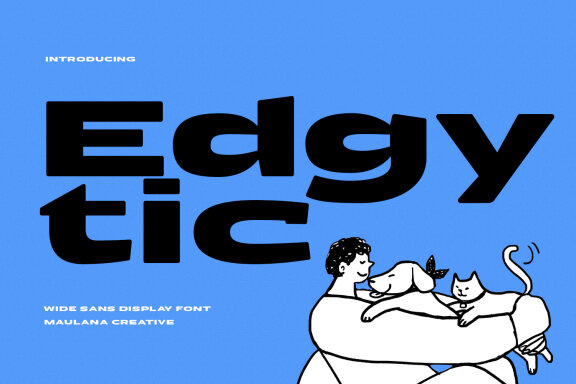 Edgytic Wide Sans Display Font