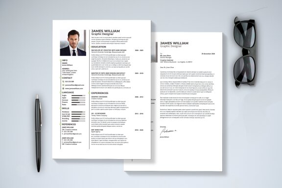 Minimal Resume & Cover Letter Template