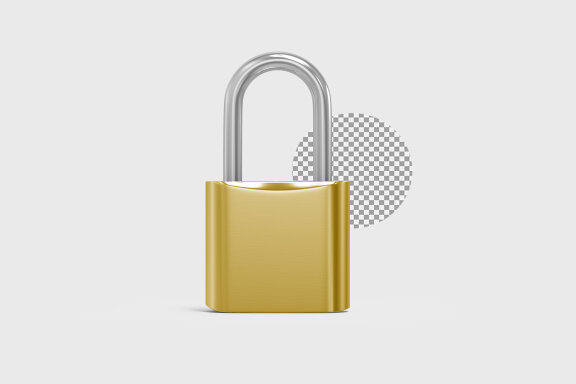 Padlock 3d Render – Illustration