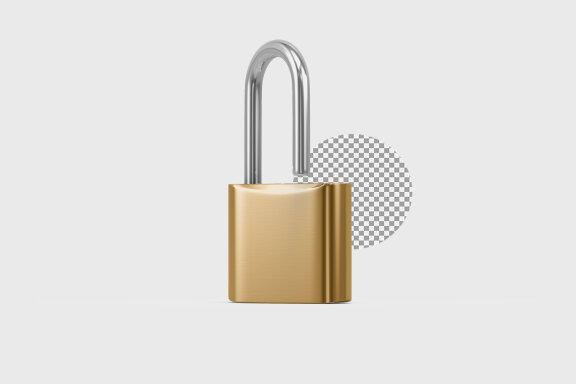 Padlock 3d Render – Illustration