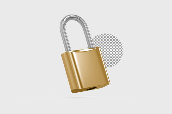 Padlock 3d Render – Illustration
