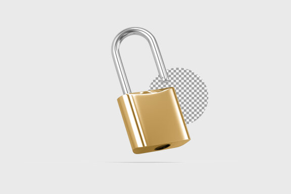 Padlock 3d Render – Illustration