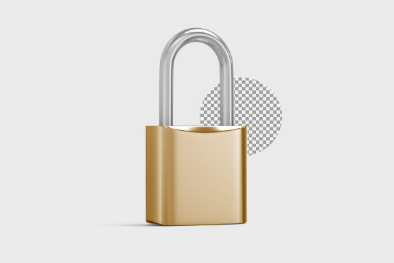 Padlock 3d Render – Illustration