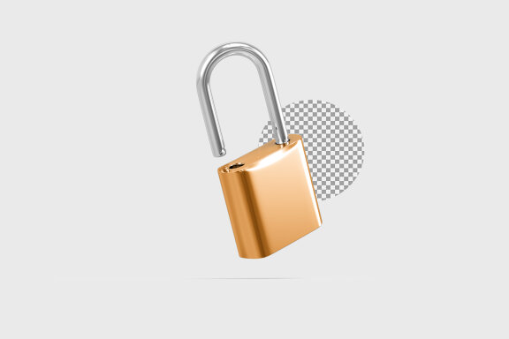 Padlock 3d Render – Illustration