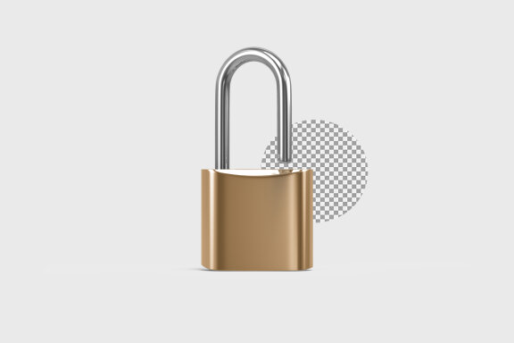 Padlock 3d Render – Illustration